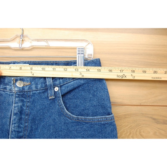 French Dressing Jeans Womens 12 Blue Denim Contour Easy Fit High Rise Tapered - Picture 7 of 13